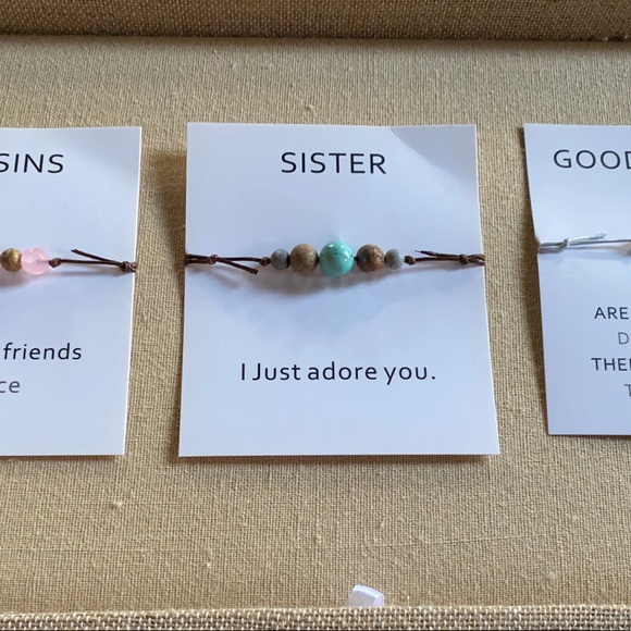 Bracelet Emotional Healing Inspirational Stone bracelet w card - Picture 8 of 10